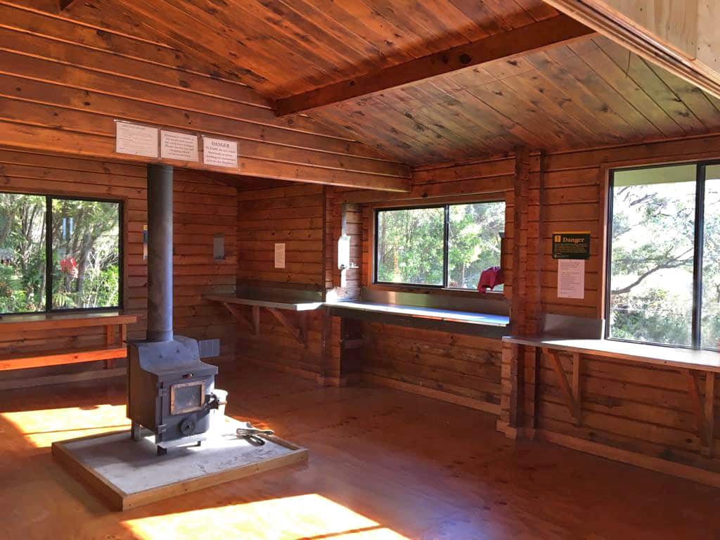 Hut dans le parc national Abel Tasman en Nouvelle Zélande