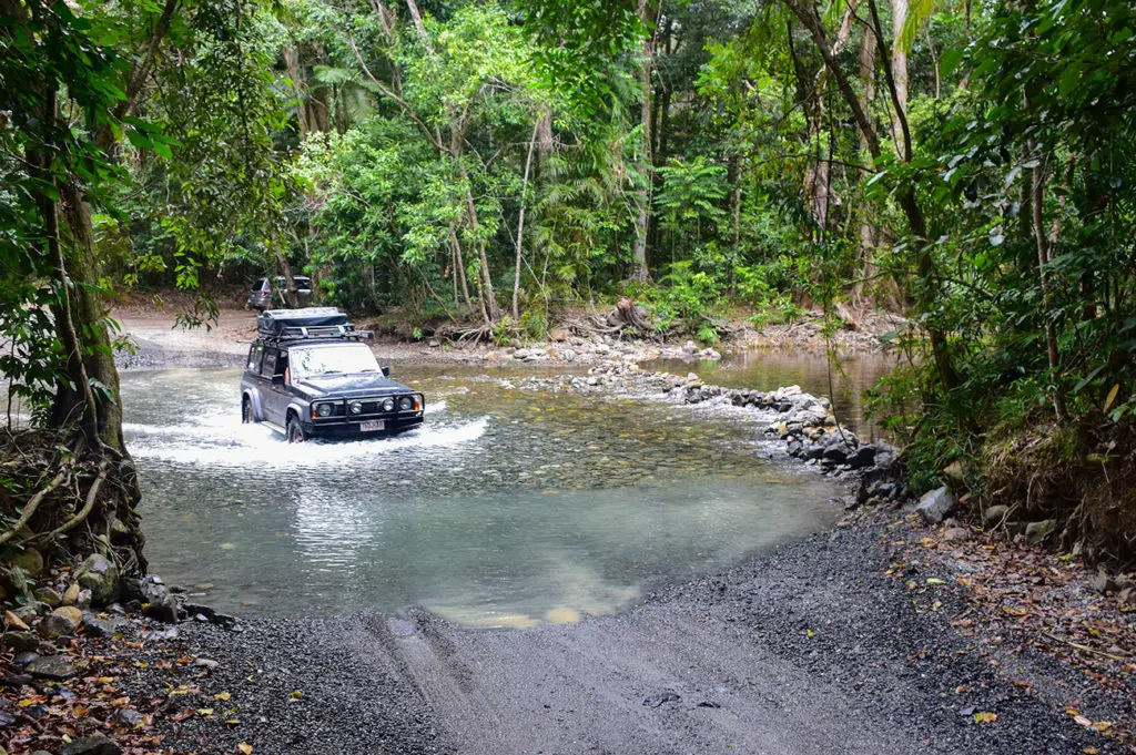 Traversée de rivière en 4x4