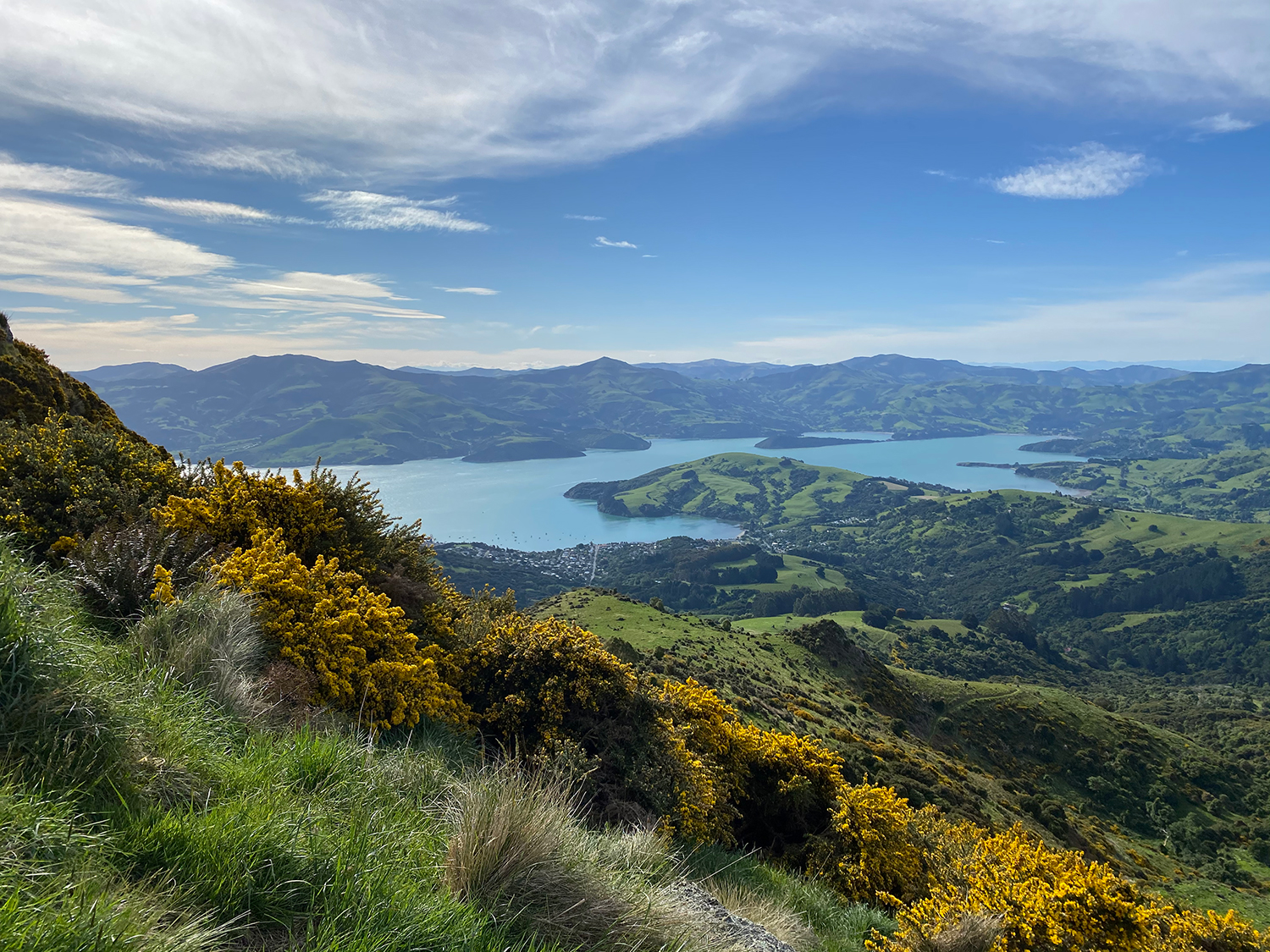 Akaroa dans la péninsule de Banks près de Christchurch en Nouvelle-Zélande