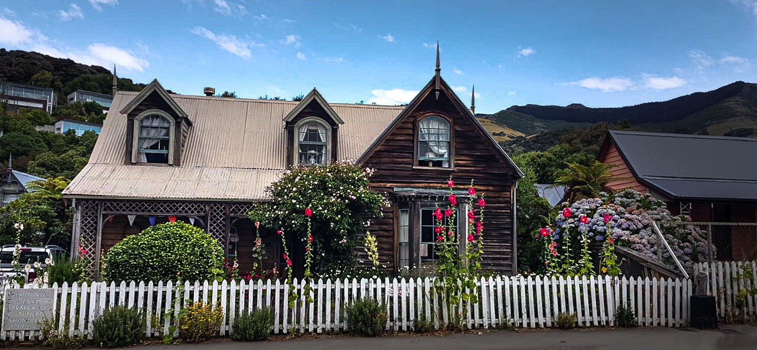 Mais typique d'Akaroa à découvrir lors d'un voyage en Nouvelle-Zélande