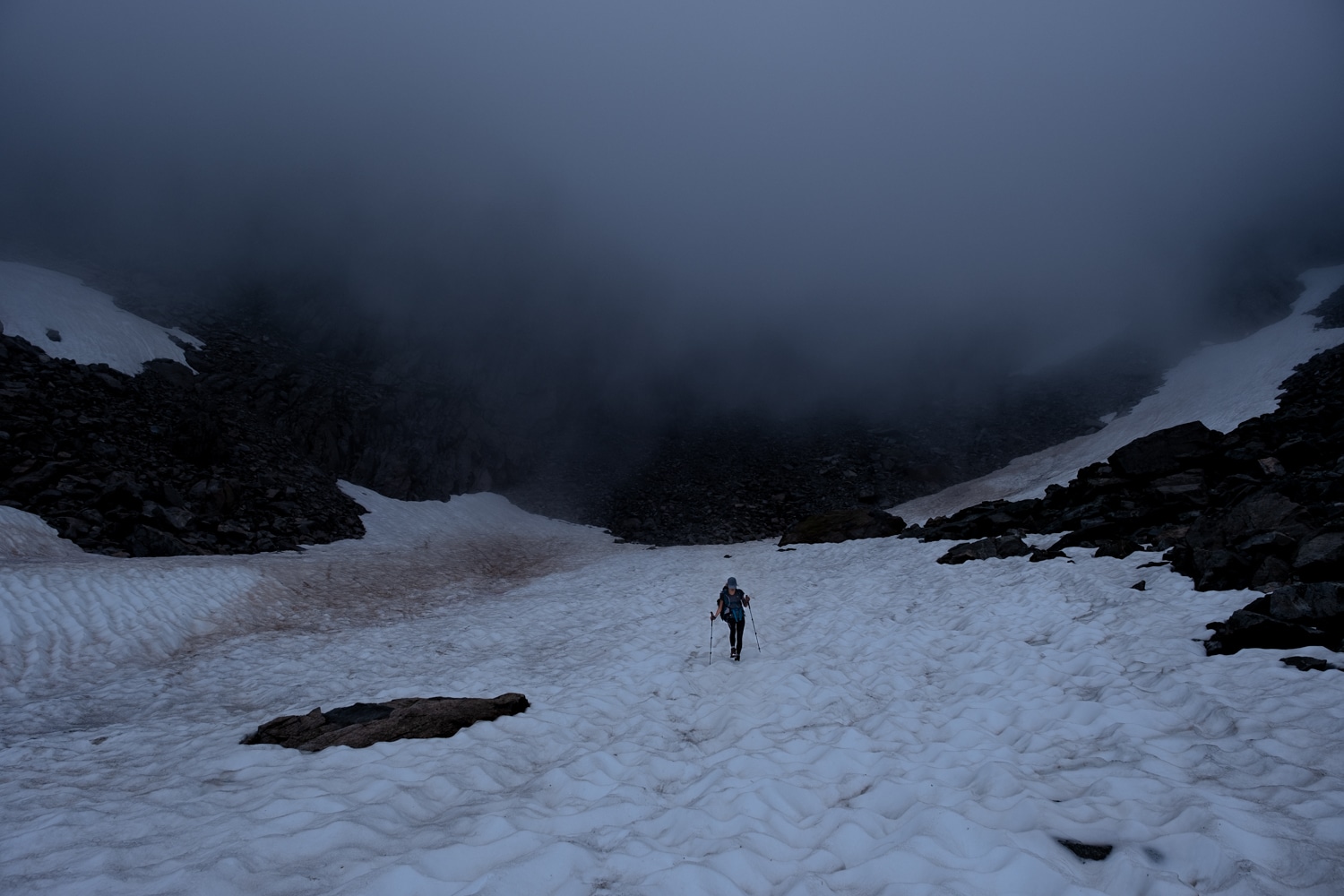 Descente de la brèche de Chausenque, en route vers le Turon de Néouvielle 