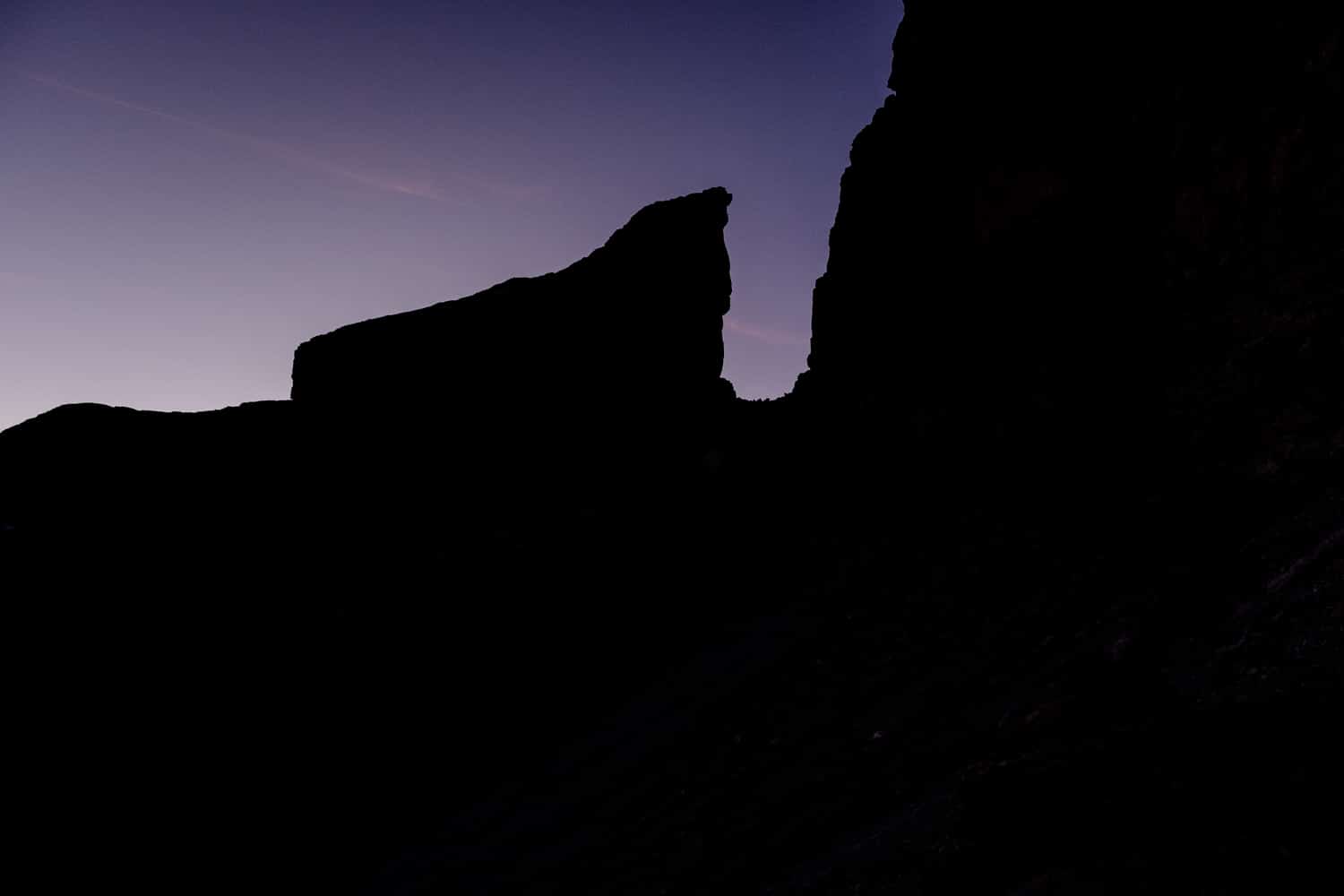 Brèche de roland de nuit au retour du mont perdu