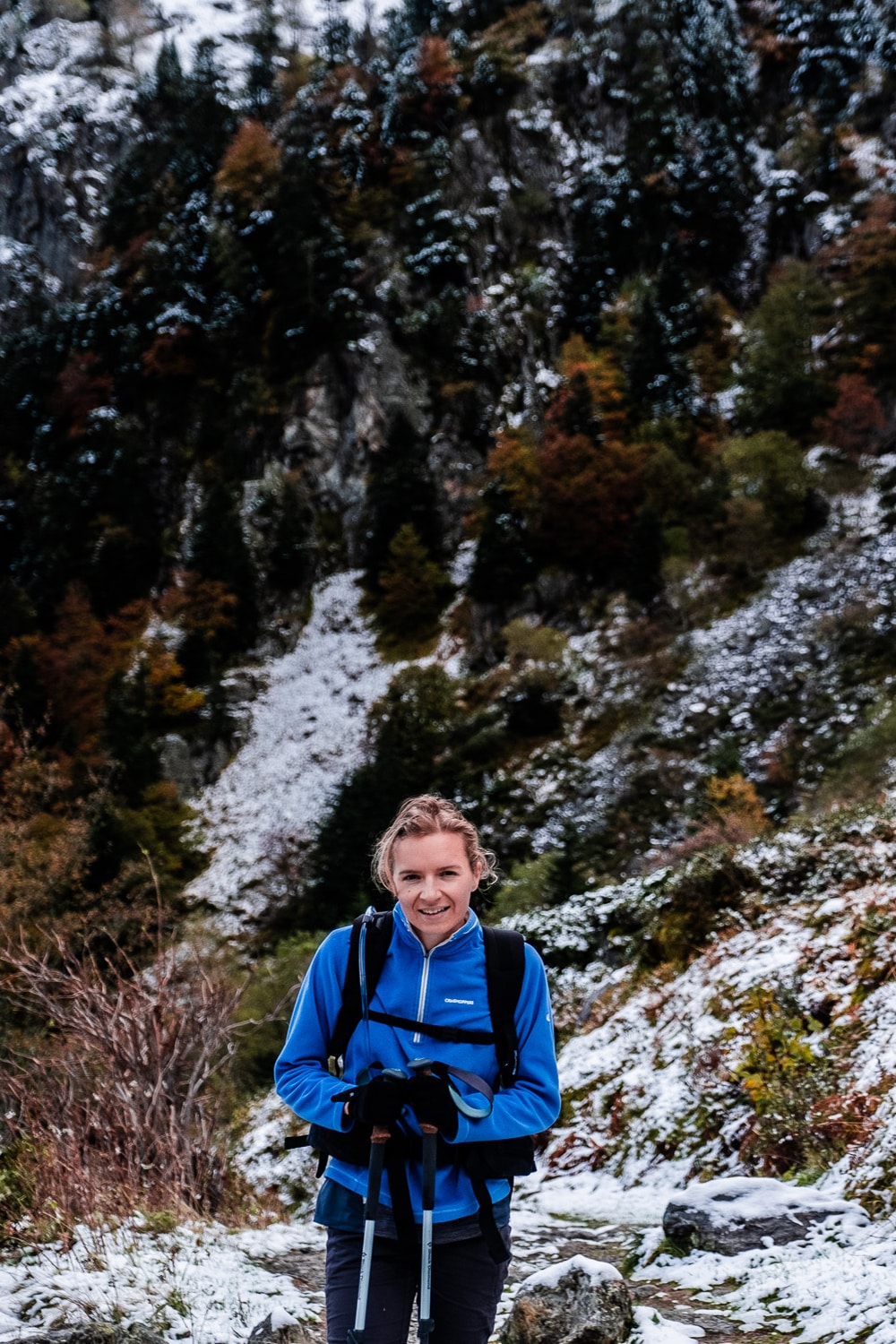 Randonnée dans les hautes pyrénées en automne