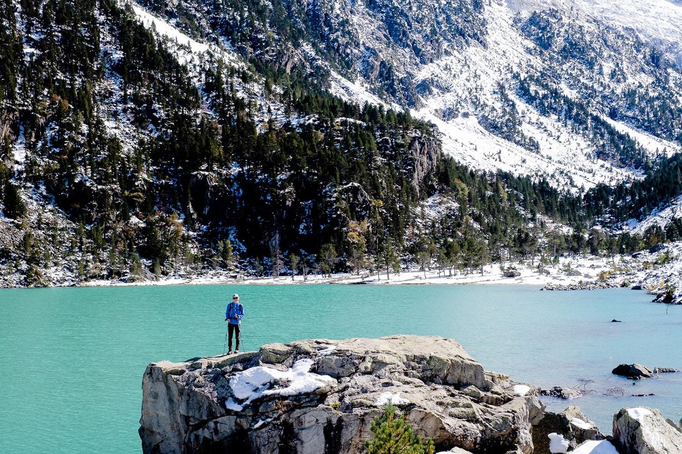 Randonnée dans les Pyrénées au lac de Gaube