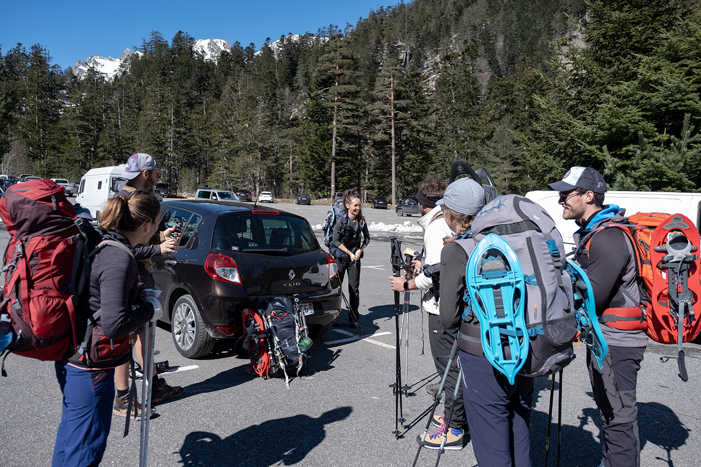 Départ randonnée refuge des oulettes de gaube