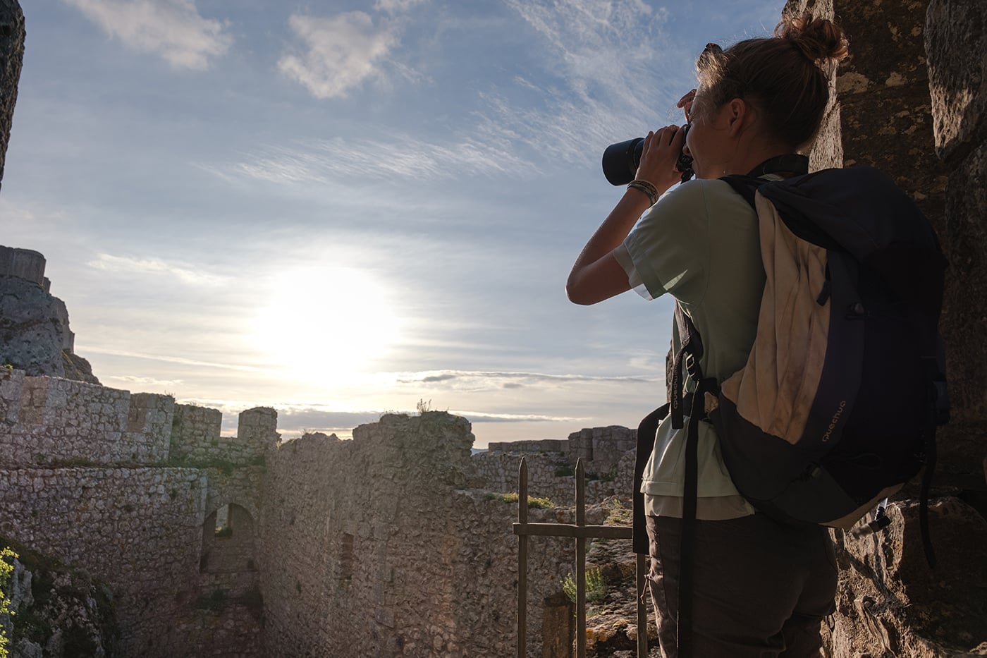 Château de Peyrepertuse site cathare dans les Corbières