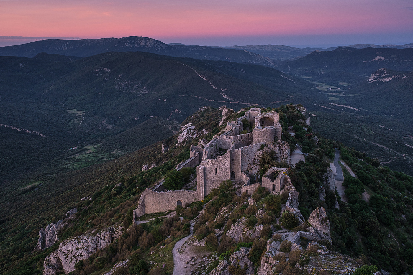 Visite du château de Peyrepertuse site cathare