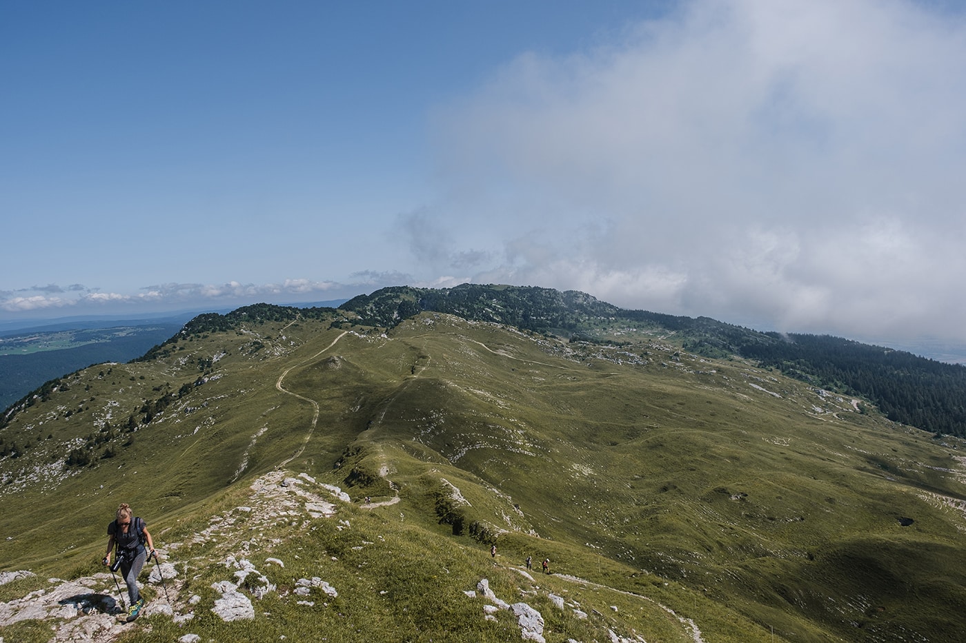 Randonnée au Crêt de la Neige et au Reculet dans le Jura