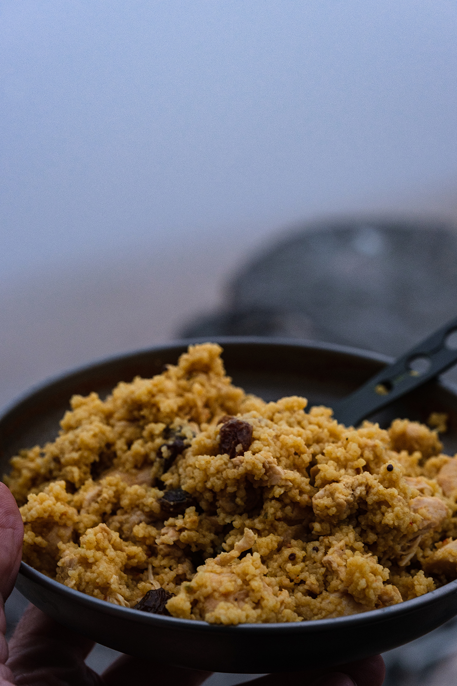 Couscous cuisiné en bivouac