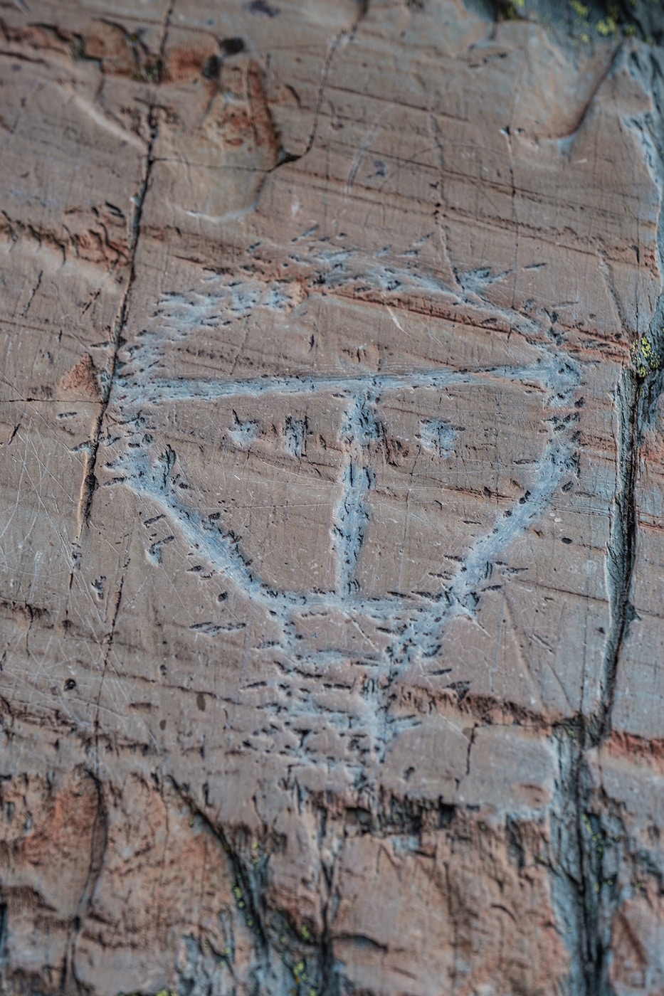 Gravure dans la vallée des Merveilles