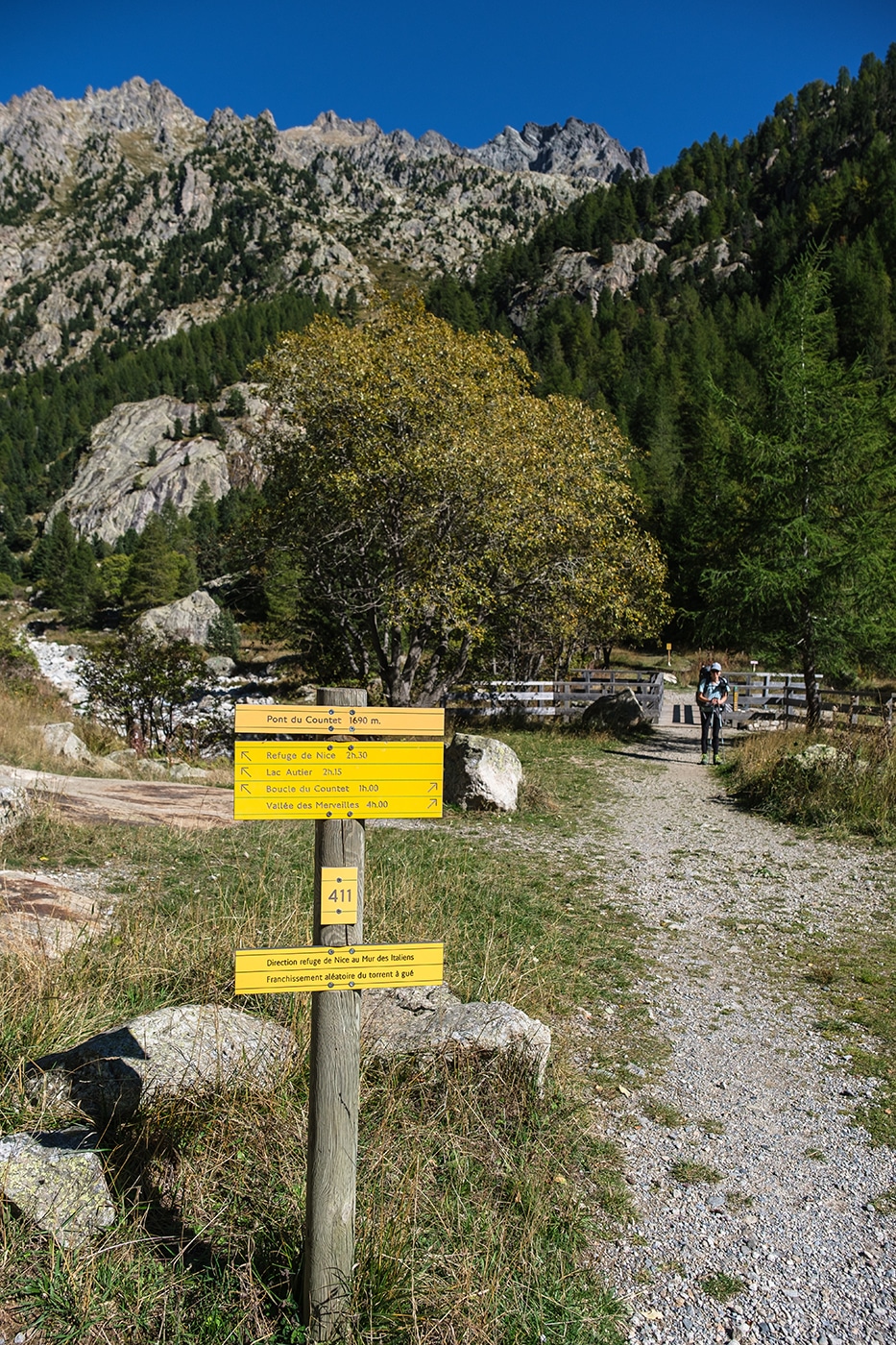 Pont de Countet départ randonnée pour la vallée des Merveilles