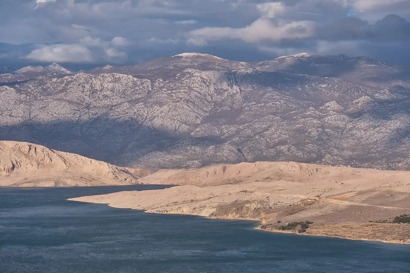 Paysage de l'île de Pag en Croatie