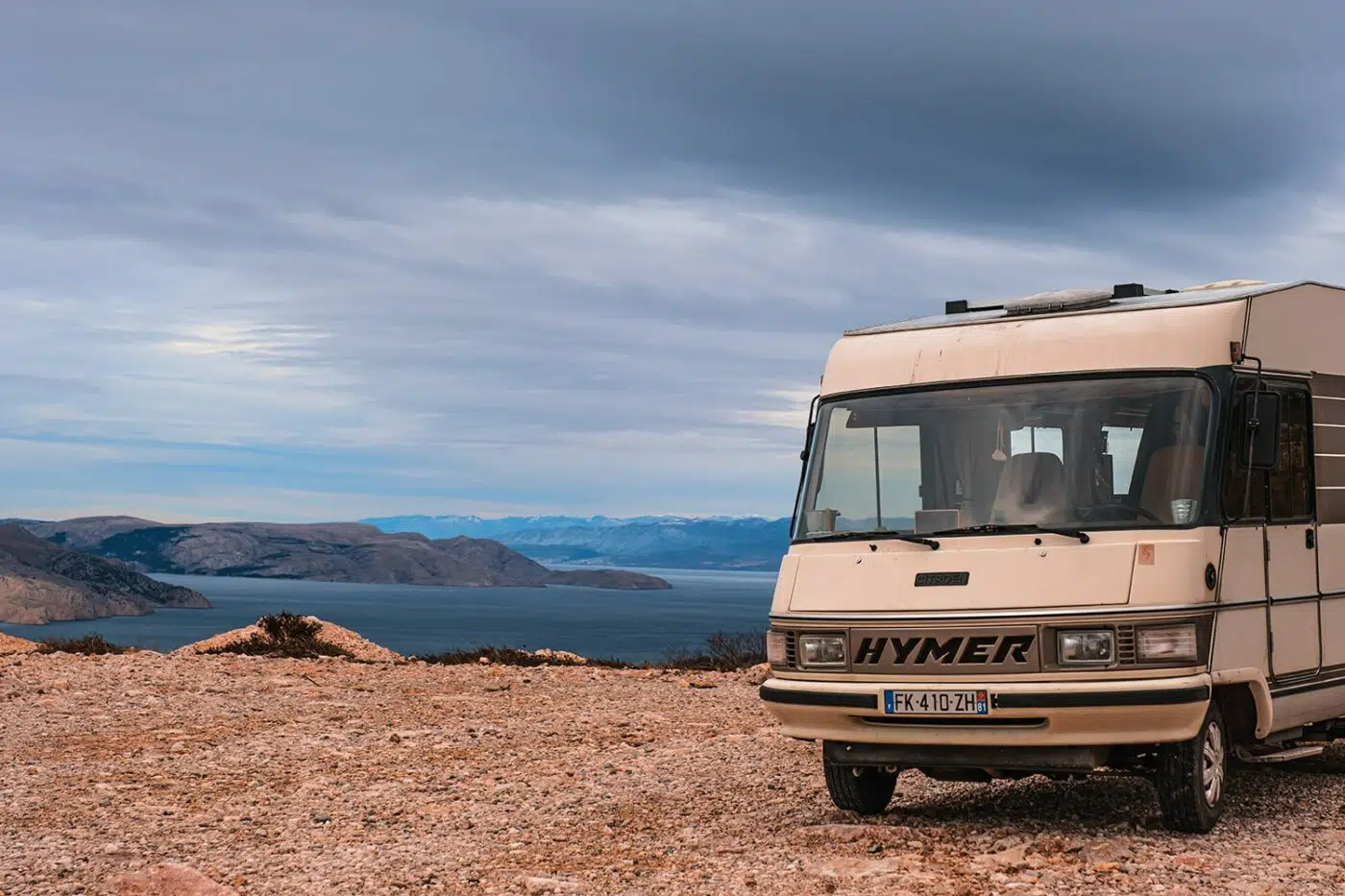 Camping-car sur l'île de Pag