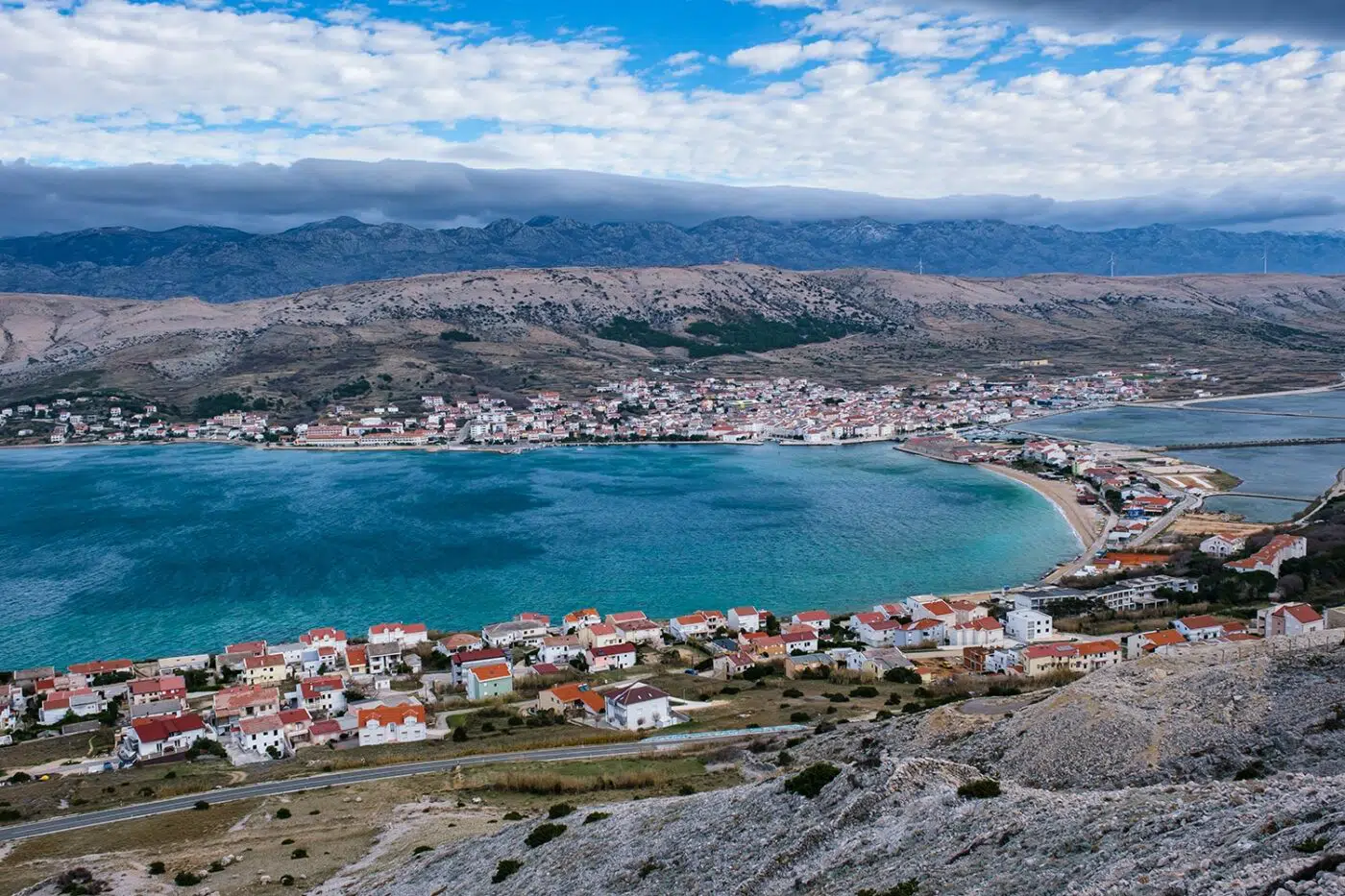 Plage de l'île de Pag