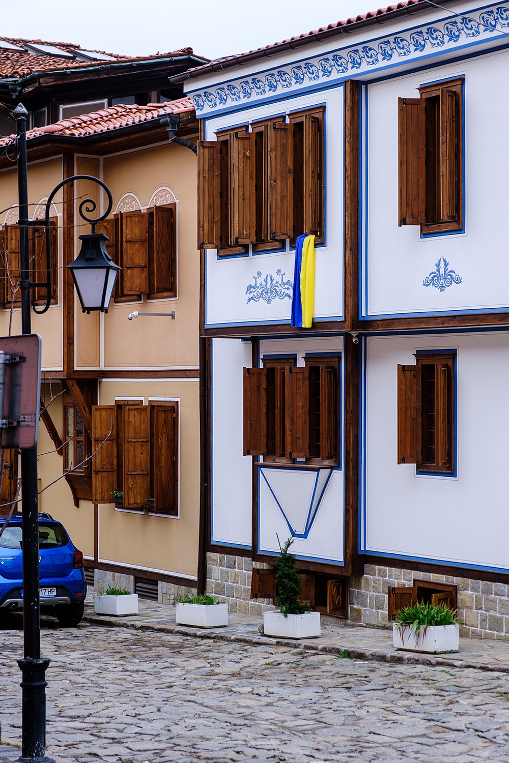 Drapeau ukrainien à Plovdiv