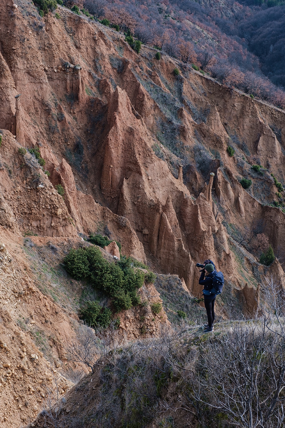 Randonnée en Bulgarie aux pyramides de Stob