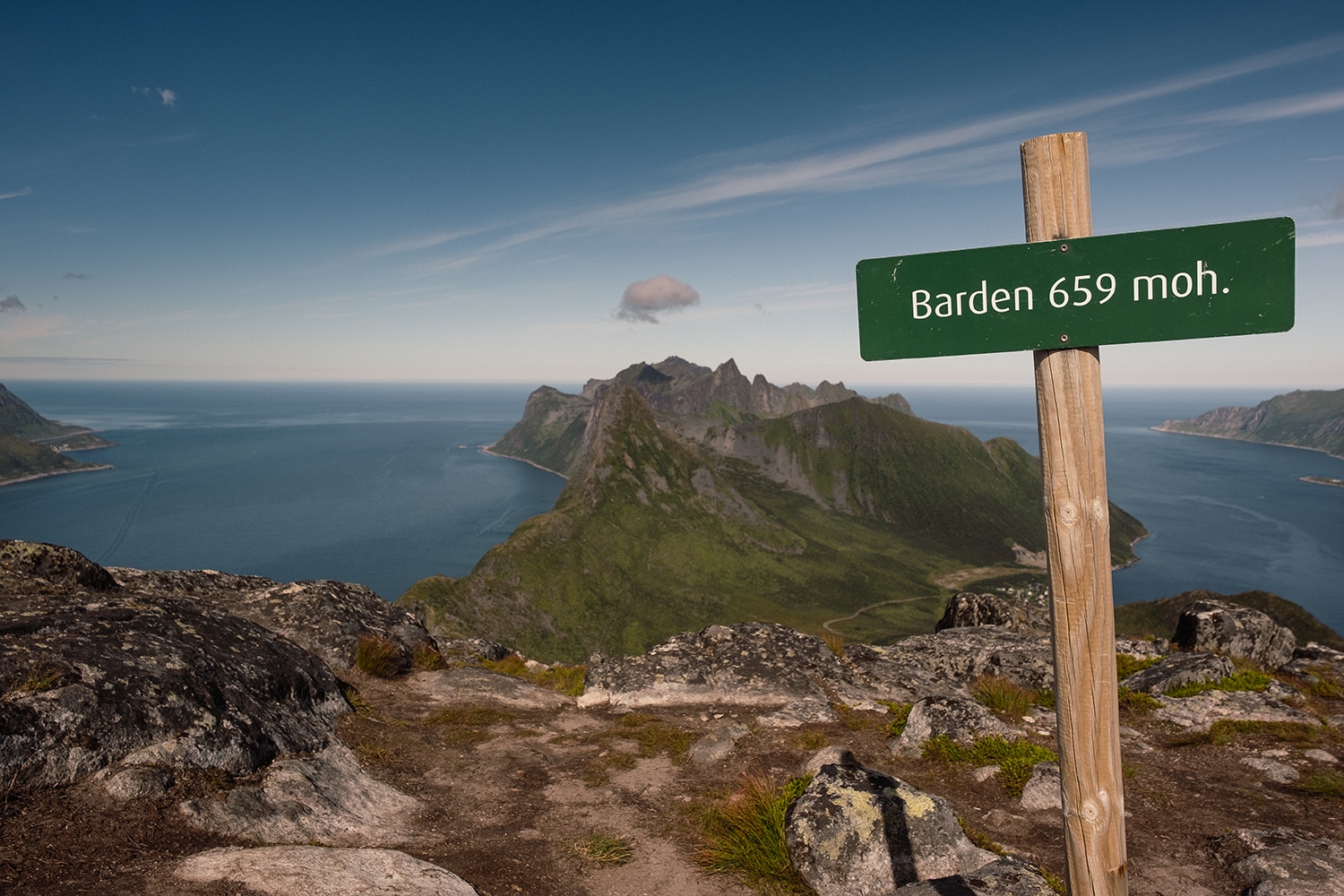 Sommet de Barden sur l'île de Senja