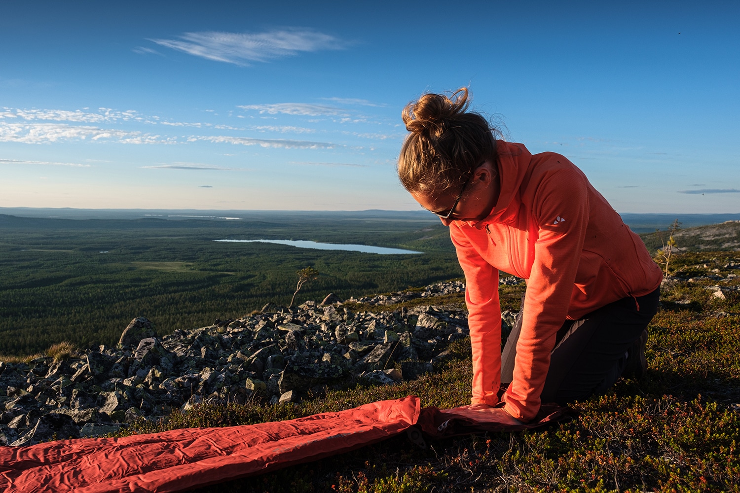 Test du matelas Vaude Performance Winter gonflage