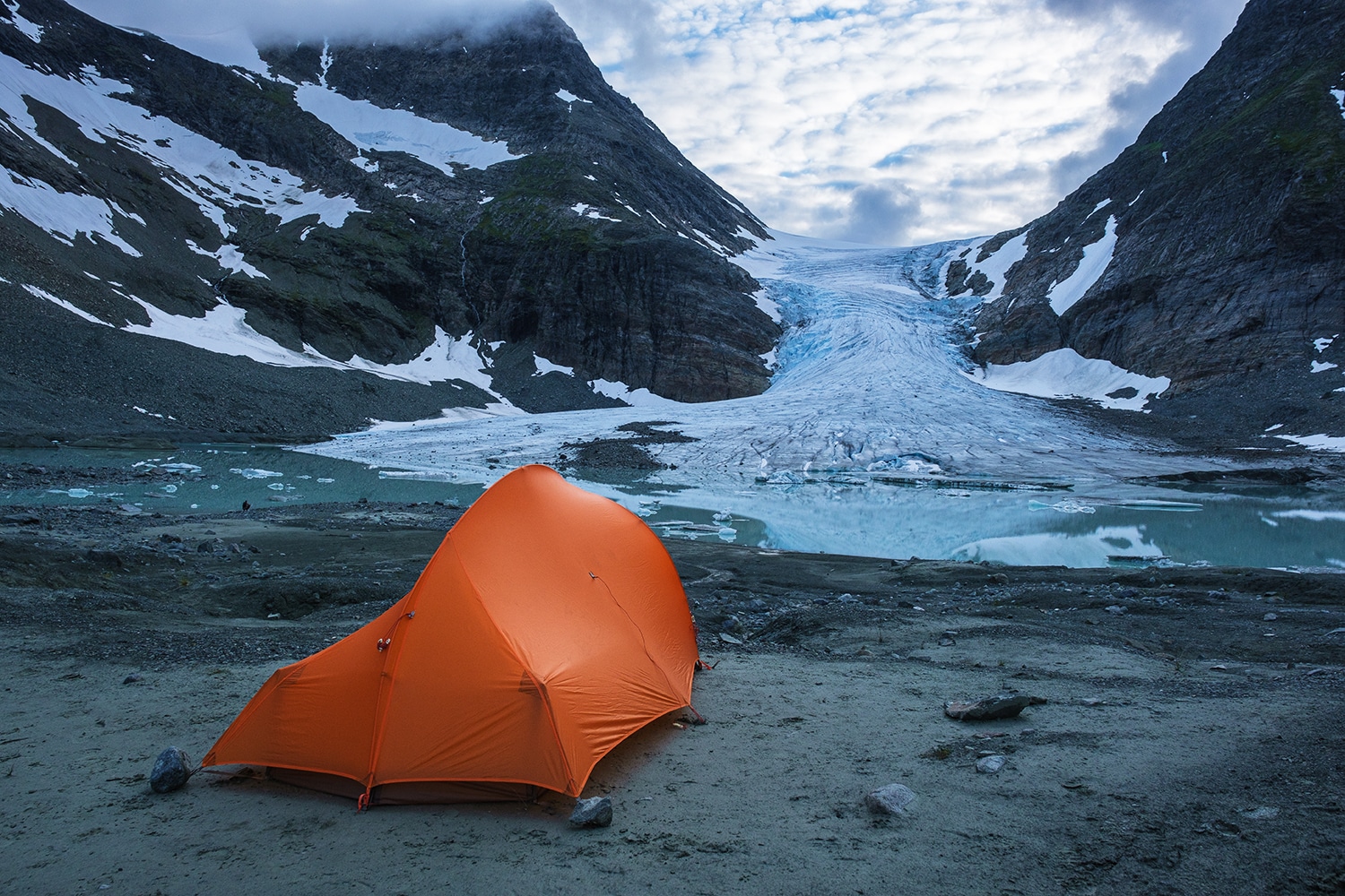 Tente Vaude Hogan glacier Norvège