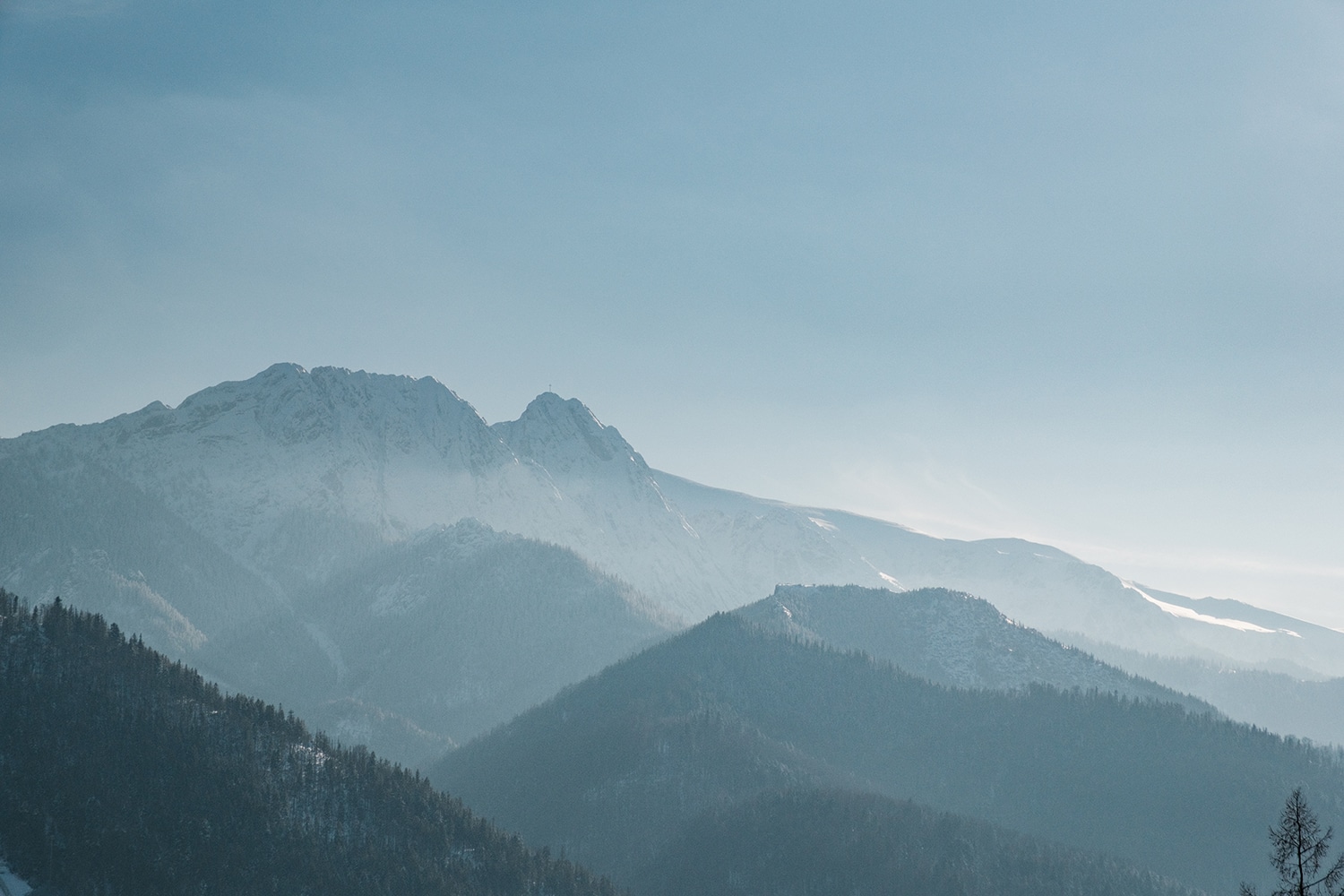 Vue sur les Tatras depuis Zakopane