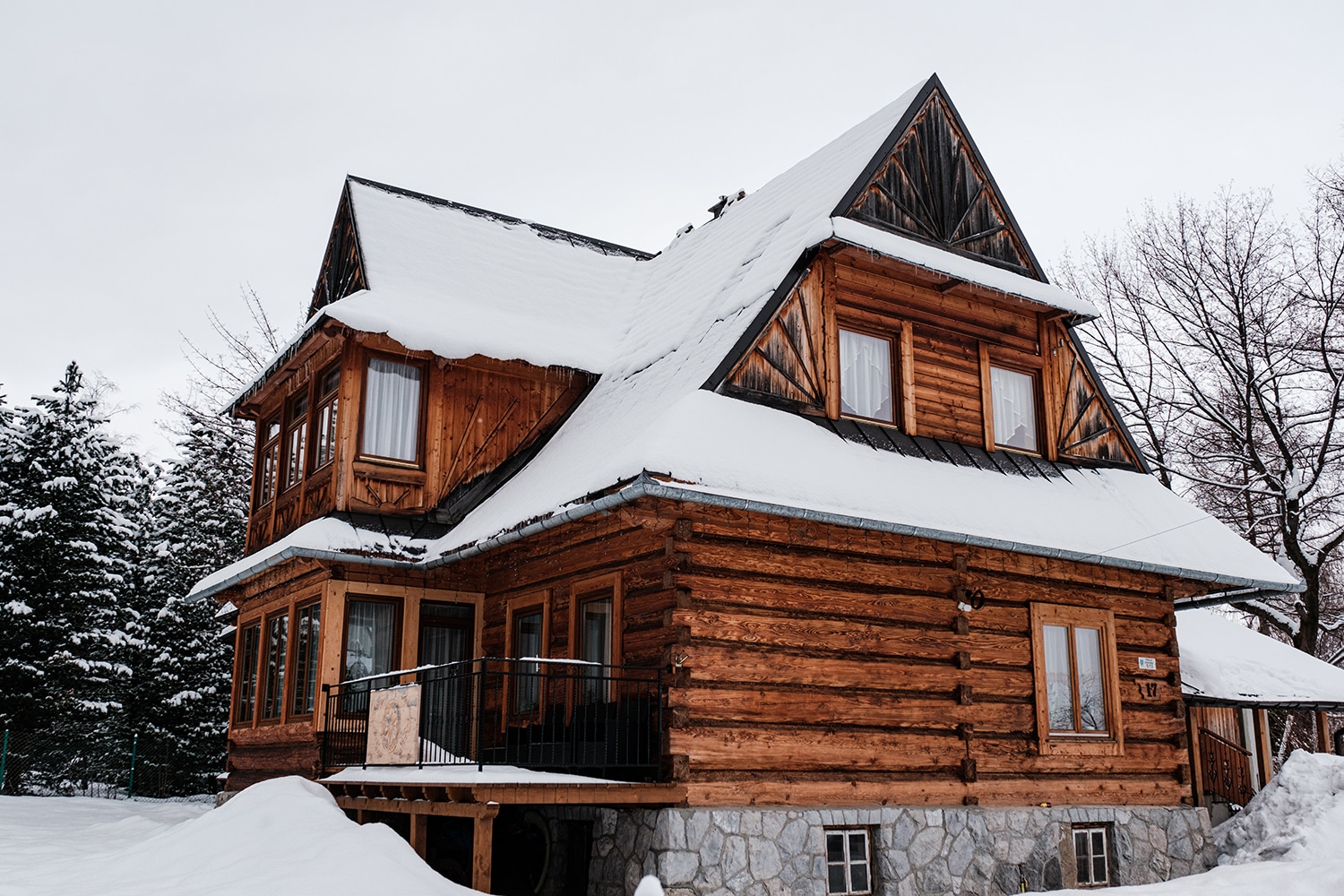 Chalet traditionnel de Zakopane en bois